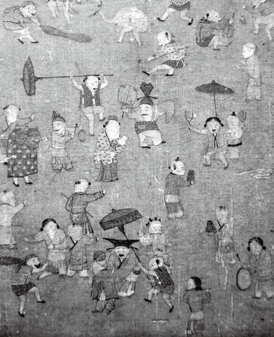图 18 　宋代民俗画《百子图》中的罗伞.jpg